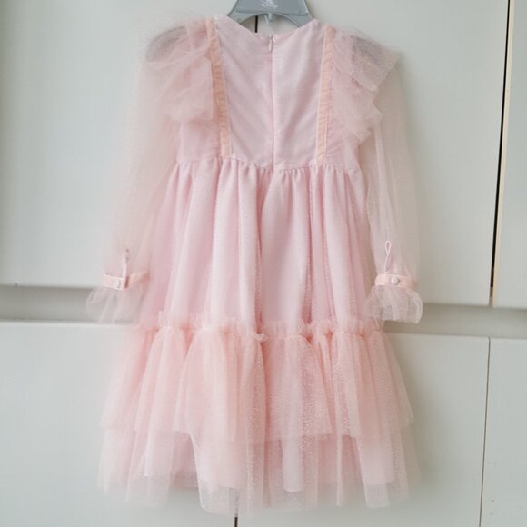 Patachou ! Girls Pink Dotted Tulle Dress (8yrs) - Picture 10 of 10